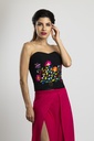 Corset bordado ligero en cintura