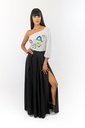 Blusa Campesina Clavelitos de 1 hombro descubierto