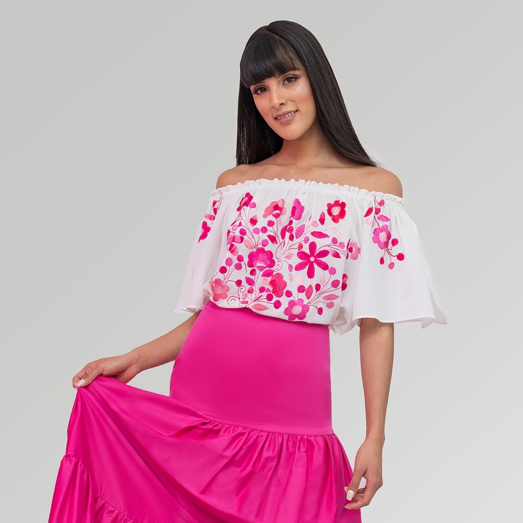 Falda Campesina Clásica Casual Gabardina