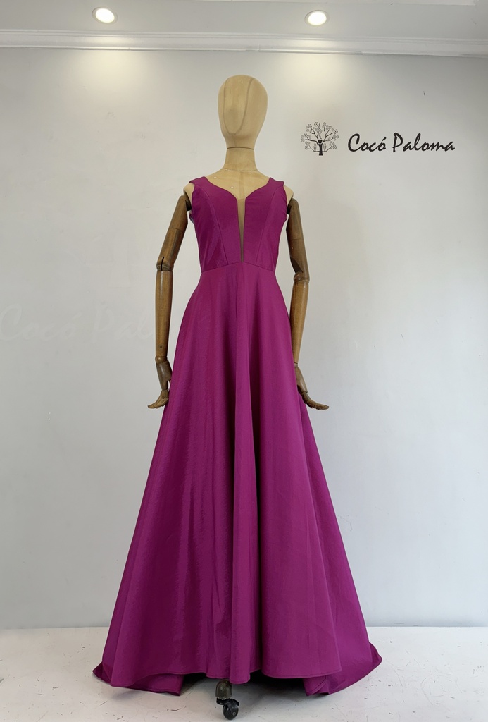 Vestido Denise ligero Fiesta (Raso, Blanco-Marfil, S)