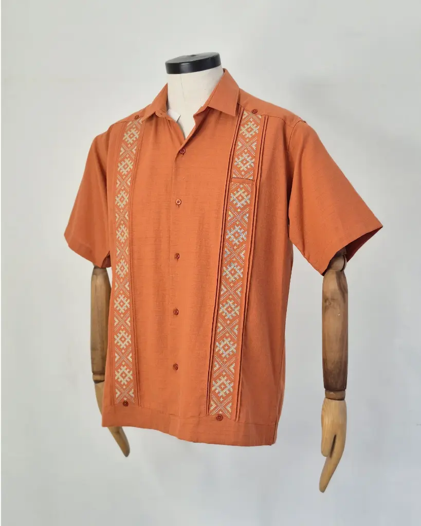 Camisa Guayabera LMY01 M/C (Blanco, S)