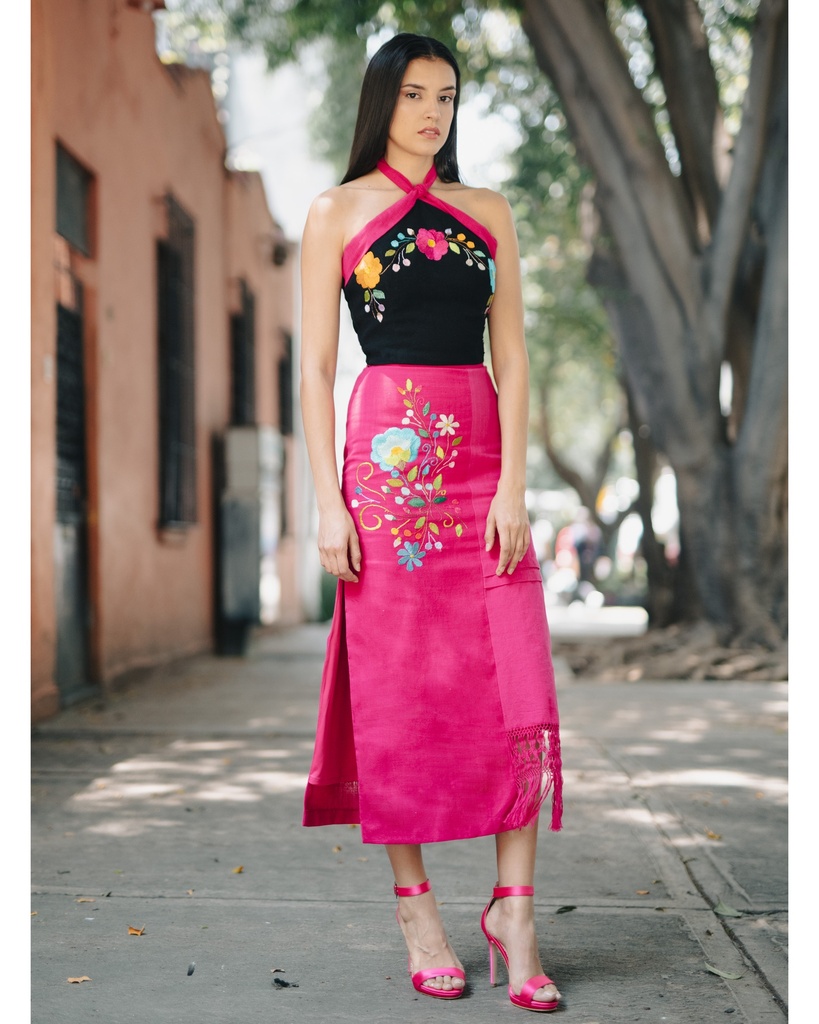 Falda con repacejo (Blanco-Marfil, S)