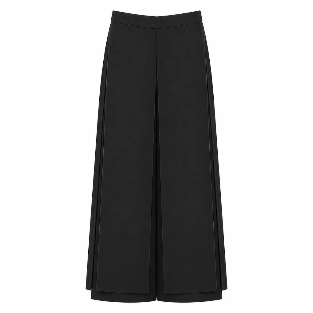 Pantalón Azteca (Crepé, Blanco-Marfil, S)