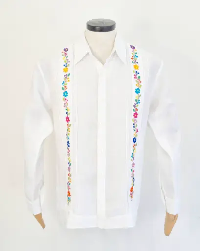 Camisa tipo Guayabera Clásica 01 M/L